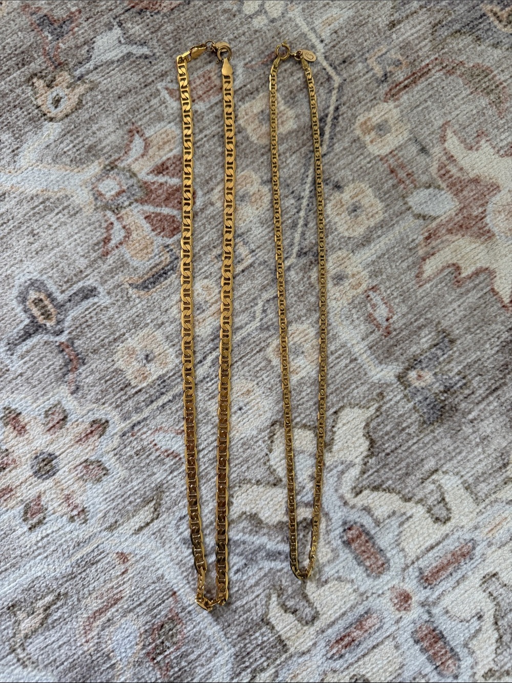 90s sporty Gold Chain Necklace - Classic Link Water and Sweatproof OXB
